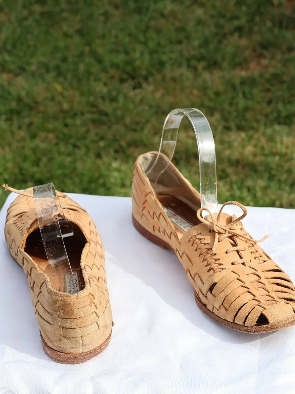 ESpirit De Corp Leather Slip-On Sandals